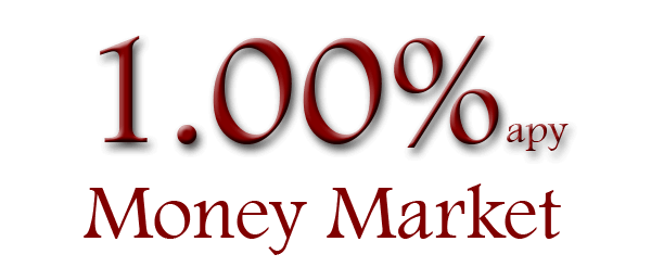 One percent annual percentage yield Money market, with twenty five thousand minimum required, date effective was May 23, 2018